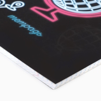 Предметная тетрадь А5, 48 л на скрепке &laquo;Неон. География&raquo; Софт тач лам, 3D лак