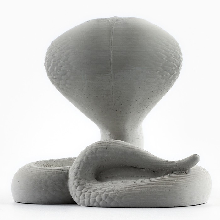 Подставка для телефона новогодний сувенир &laquo;Новый год: Кобра&raquo;, серая, 8,5 х 7,5 см