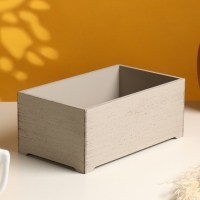 Набор ящиков деревянных "Прованс" 3 в 1 (25х14,5х10; 23х12,5х9; 21х10х8)см светло-серый Набор ящиков деревянных "Прованс" 3 в 1 (25х14,5х10; 23х12,5х9; 21х10х8)см светло-серый