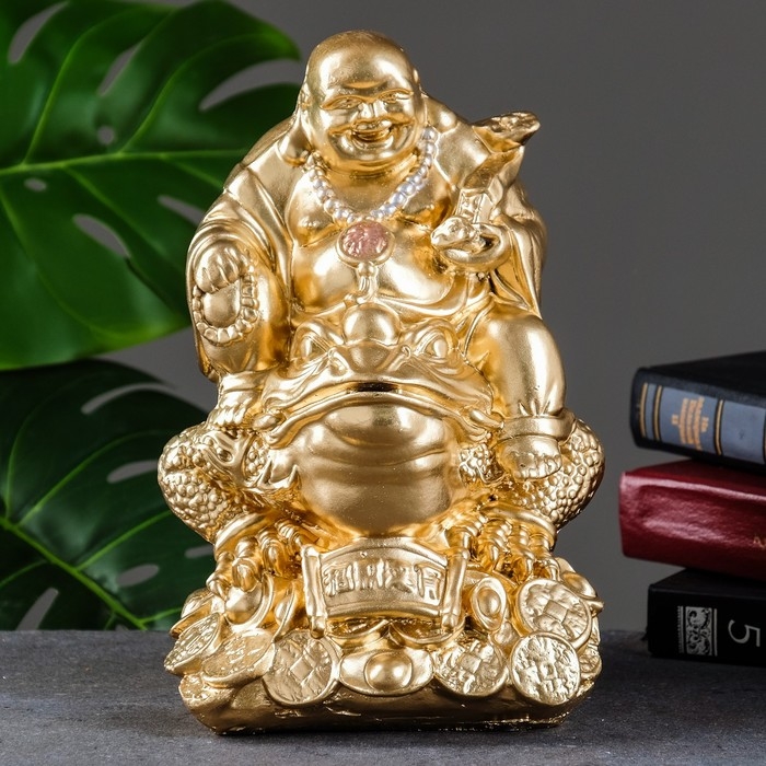 Копилка Копилка "Хотей на лягушке" средний, 25х17х19см