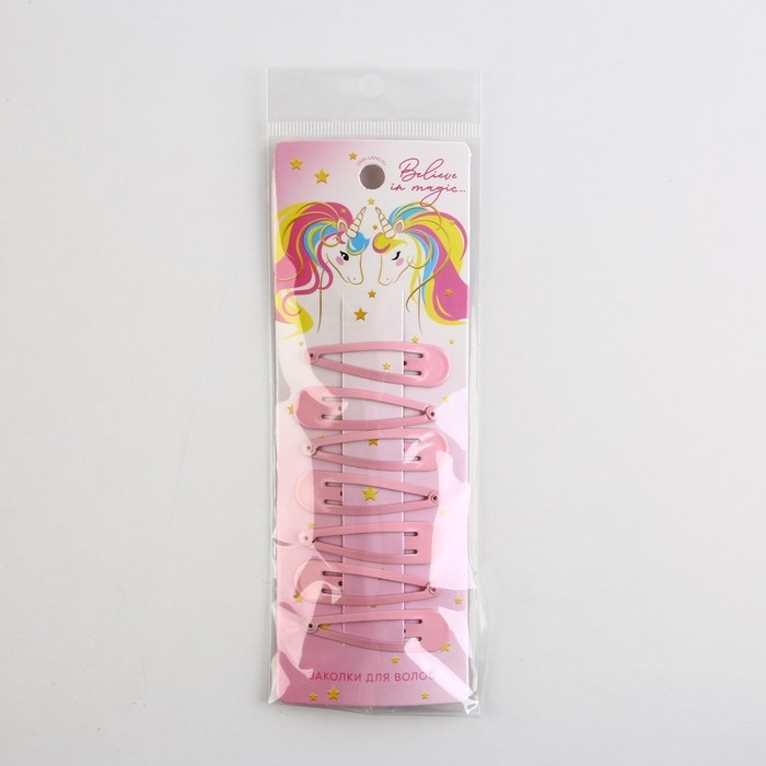 Заколки для волос &laquo;Believe in magic&raquo;, 7 шт, 5 х 1 х 0,1см