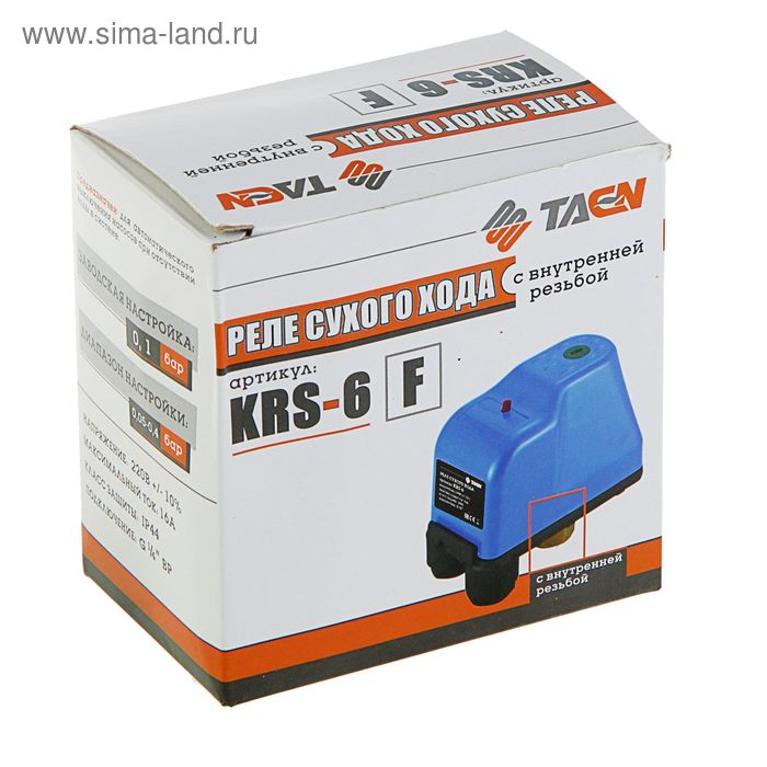 Реле сухого хода TAEN KRS-6, накидная гайка, 1/4 Реле сухого хода TAEN KRS-6, накидная гайка, 1/4"