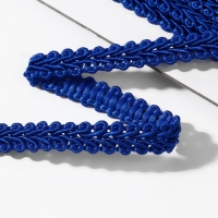 Тесьма декоративная &laquo;Шанель&raquo;, 8 мм, 10 &plusmn; 1 м, цвет синий