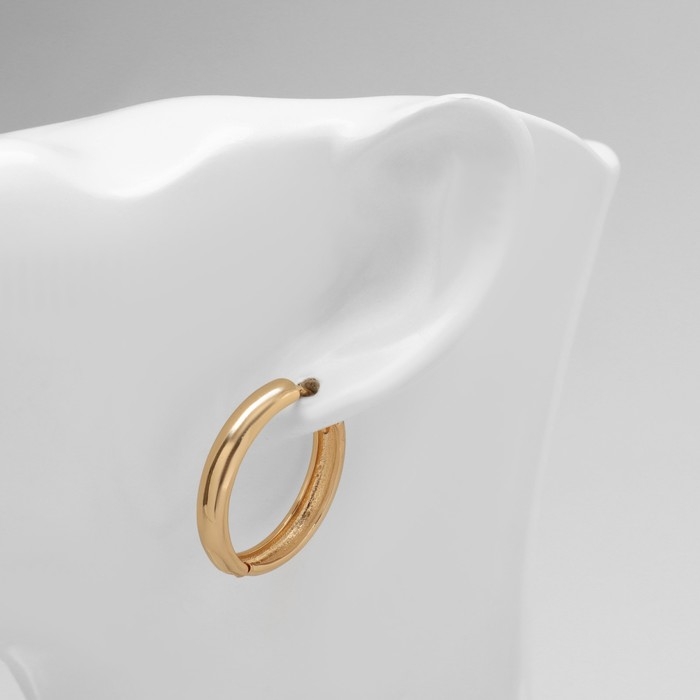 Серьги металл &laquo;Богема&raquo; кольцо, цвет золото