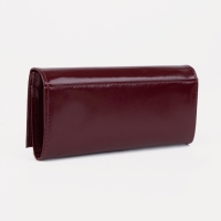Кошелёк женский на кнопке, цвет бордовый