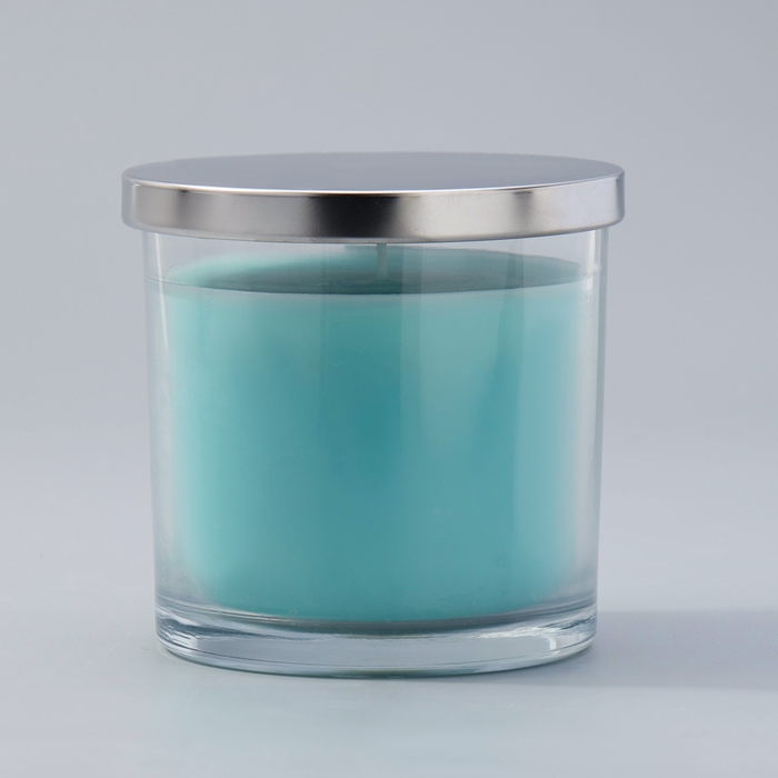 Свеча ГИГАНТ ароматическая в стакане Свеча ГИГАНТ ароматическая в стакане "Бирюзовое небо", соевый воск, 10х10 см