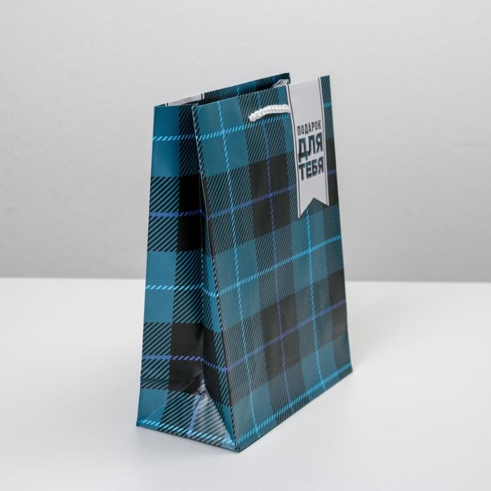 Пакет подарочный ламинированный, упаковка, Real man, MS 18 х 23 х 8 см