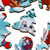 Деревянный пазл фигурный «Новый год в кругу друзей» Деревянный пазл фигурный «Новый год в кругу друзей»