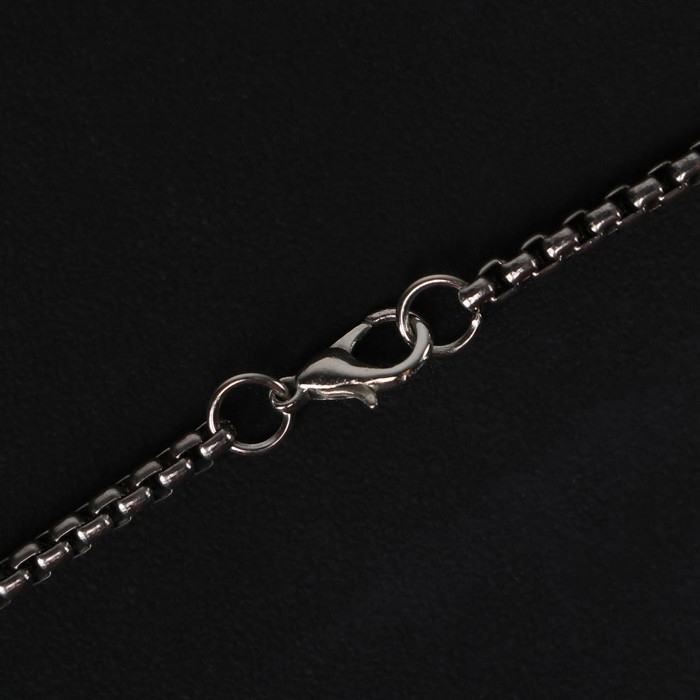 Кулон-амулет &laquo;Помпеи&raquo; хамелеон, цвет чернёное серебро, 70 см