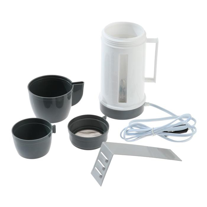 Электрочайник автомобильный 0,5 л, 12 В, 2 кружки, 150 Вт