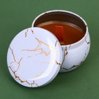 Ароматическая свеча из пчелиного воска &laquo;Тайны света&raquo;, аромат морской бриз, 6 х 6 х 4 см.