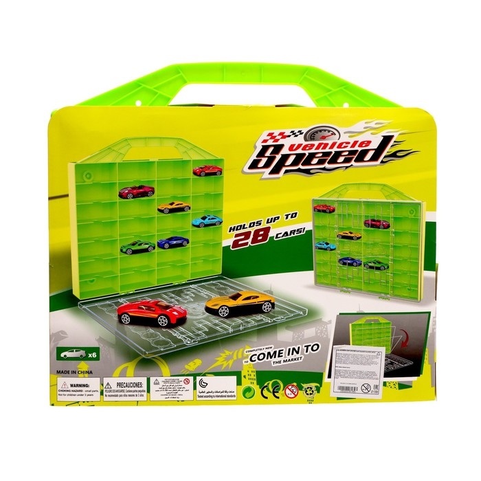 Игровой набор &laquo;Город&raquo;, кейс, 6 металлических машинок