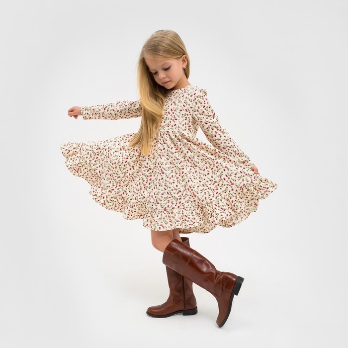 Платье KAFTAN Платье KAFTAN "Розы", р. 34 (122-128), белый