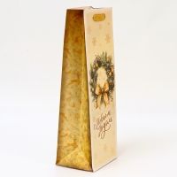 Новый год. Пакет подарочный новогодний под бутылку «С новым годом!», 13 x 36 x 10 см. Новый год. Пакет подарочный новогодний под бутылку «С новым годом!», 13 x 36 x 10 см.