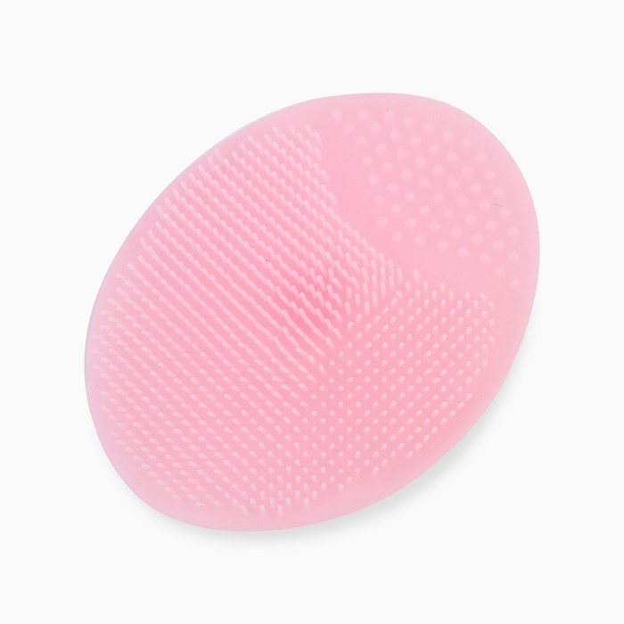 Массажер спонж для умывания, на подложке &laquo;Время думать о себе&raquo;, 6,5 х 5 см