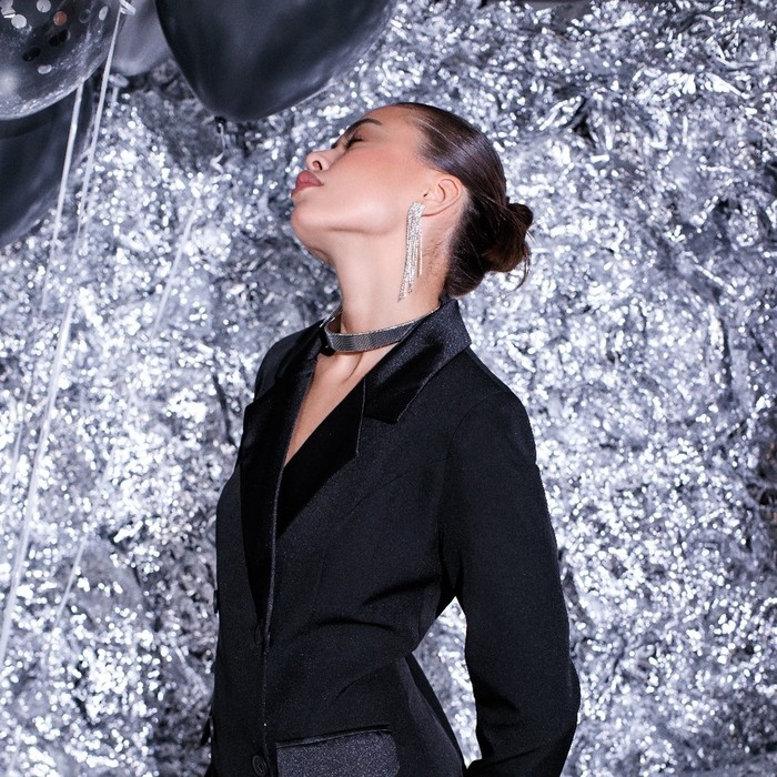 Чокер &laquo;Рельеф&raquo; широкий, 2 см, цвет серебро, 13,5 см