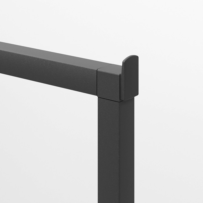 Вешало напольное без выноса 90×50×150 см, цвет чёрный Вешало напольное без выноса 90×50×150 см, цвет чёрный