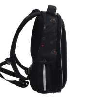 Рюкзак каркасный 38 х 29 х 12,5 см, Hatber Ergonomic light "All you need&hellip;", чёрный/жёлтый NRk_71035