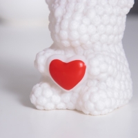 Ночник "Мишка с сердцем" 2Вт LED LR44 белый 4,5х6х7см Ночник "Мишка с сердцем" 2Вт LED LR44 белый 4,5х6х7см