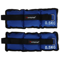 Утяжелители ONLYTOP, 2 шт. х 0,5 кг, цвет синий Утяжелители ONLYTOP, 2 шт. х 0,5 кг, цвет синий