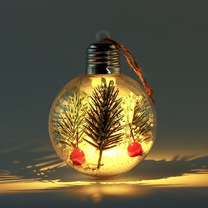 Новогодний шар ёлочный &laquo;Новый год подарит сказку&raquo;, d=8 см.