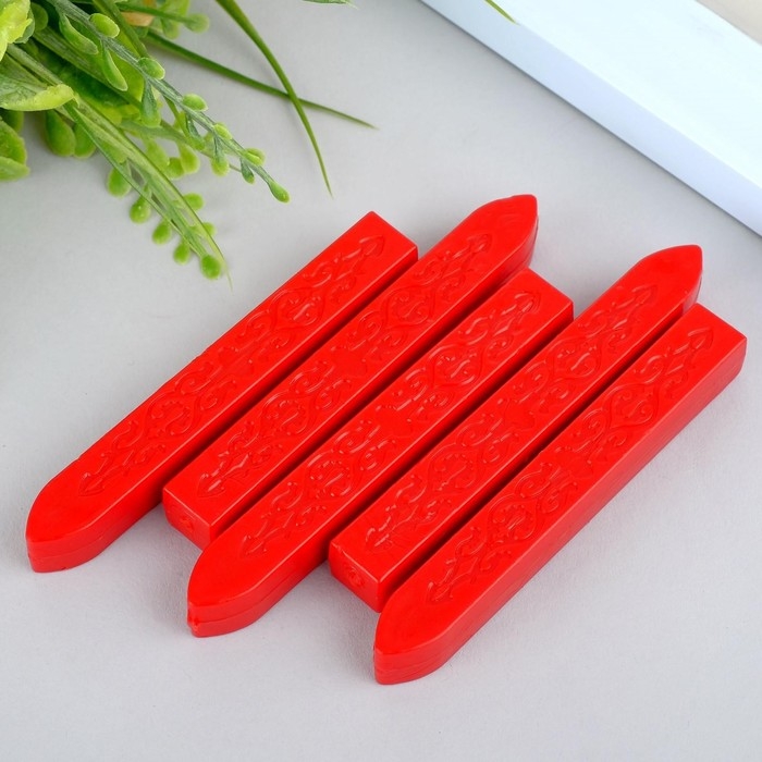 Сургуч для печати Сургуч для печати "Красный" МИКС набор 5 шт 9х1х1 см