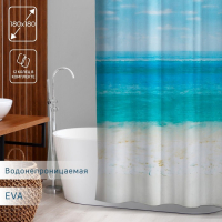 Штора для ванны Доляна &laquo;Прибой&raquo;, 180&times;180 см, EVA
