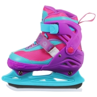 Коньки детские раздвижные Snow Cat, с роликовой платформой, р. 30-33