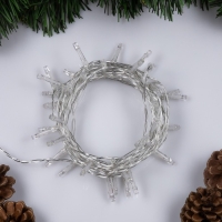 Гирлянда «Нить» 4 м, IP20, прозрачная нить, 40 LED, 2 режима, батарейки AAх3 (нет в комплекте), свечение аквамарин Гирлянда «Нить» 4 м, IP20, прозрачная нить, 40 LED, 2 режима, батарейки AAх3 (нет в комплекте), свечение аквамарин