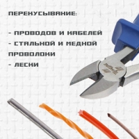 Бокорезы ТУНДРА, CrV, шлифованные, пластиковые рукоятки, 160 мм Бокорезы ТУНДРА, CrV, шлифованные, пластиковые рукоятки, 160 мм