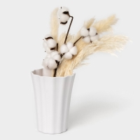 Ваза для цветов, 13,7&times;18 см, цвет белый