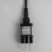 Гирлянда &laquo;Клип-лайт&raquo; 5 нитей по 20 м, IP44, УМС, тёмная нить, 665 LED, свечение синее, 24 В