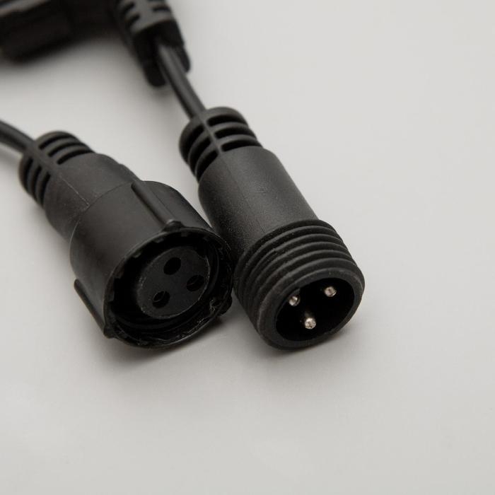 Гирлянда &laquo;Занавес&raquo; 2 &times; 1.5 м, IP65, УМС, тёмная нить, 360 LED, свечение тёплое белое, 220 В