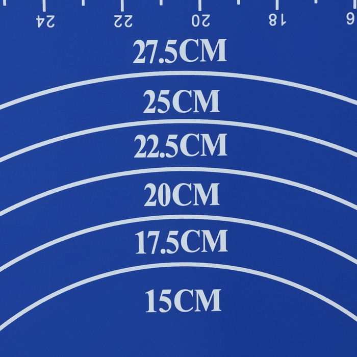 Коврик для выпечки с разметкой Доляна &laquo;Эрме&raquo;, силикон, 40&times;30 см, цвет синий