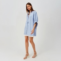 Рубашка женская MINAKU: Casual collection цвет голубой, р-р 42