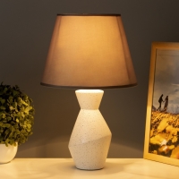 Лампа настольная "Рене" 1х40Вт Е14 серый 25х25х41см Лампа настольная "Рене" 1х40Вт Е14 серый 25х25х41см