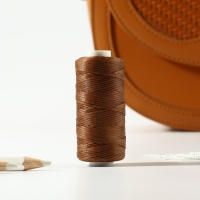 Нитки вощёные, плоские, 150D/16, 0,8 мм, 50 ± 2 м, цвет светло-коричневый Нитки вощёные, плоские, 150D/16, 0,8 мм, 50 ± 2 м, цвет светло-коричневый