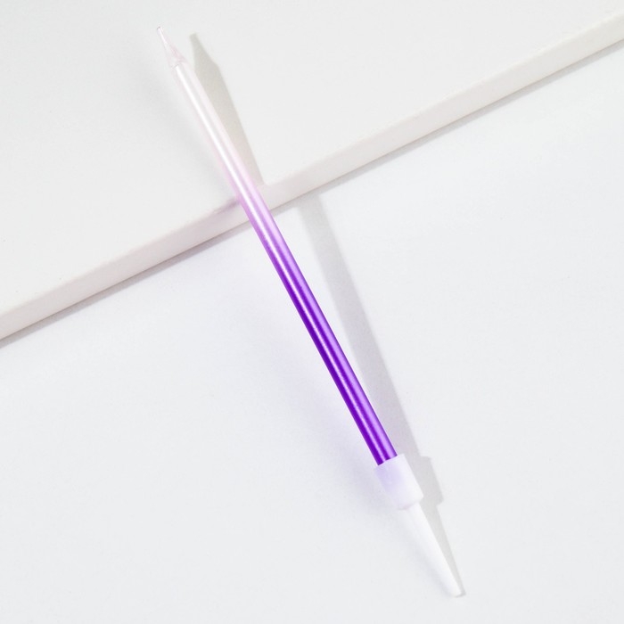 Свечи для торта &laquo;В твой особенный день&raquo;, фиолетовые, 6 шт., 13 х 0,4 см