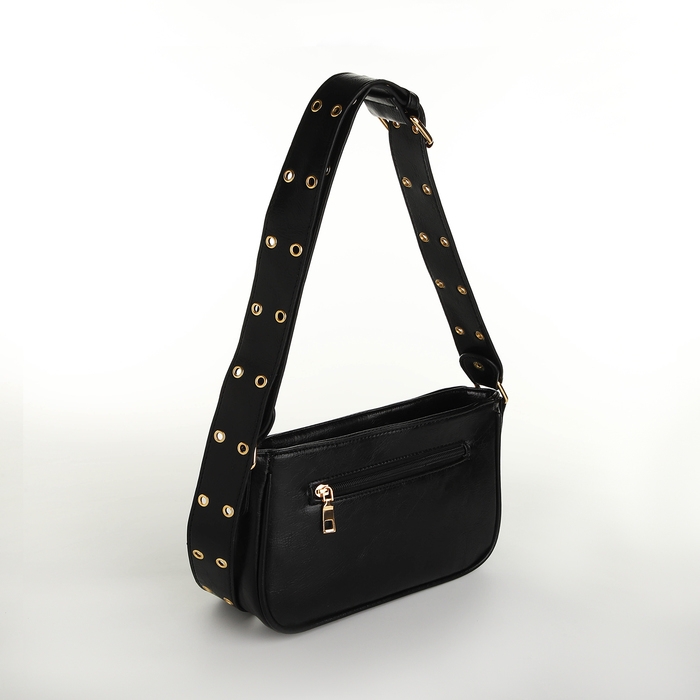 Сумка женская, багет, на молнии, цвет чёрный Сумка женская, багет, на молнии, цвет чёрный