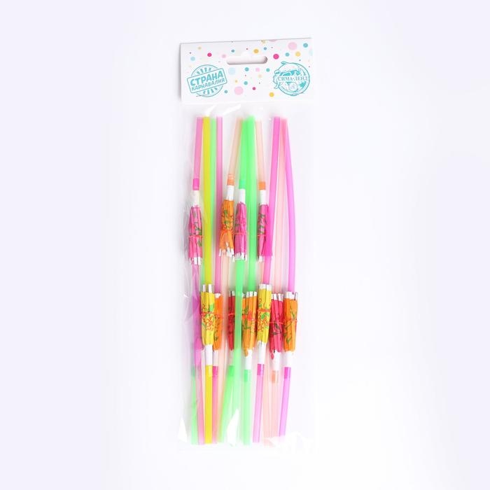 Трубочка для коктейля &laquo;Зонтик&raquo;, набор 12 шт.