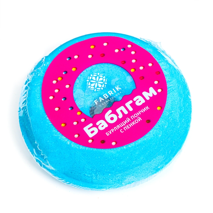 Бомбочка для ванн Fabrik Cosmetology с пенкой, бабл гам, 120 г Бомбочка для ванн Fabrik Cosmetology с пенкой, бабл гам, 120 г