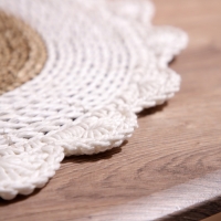 Коврик плетёный круглый 35 см