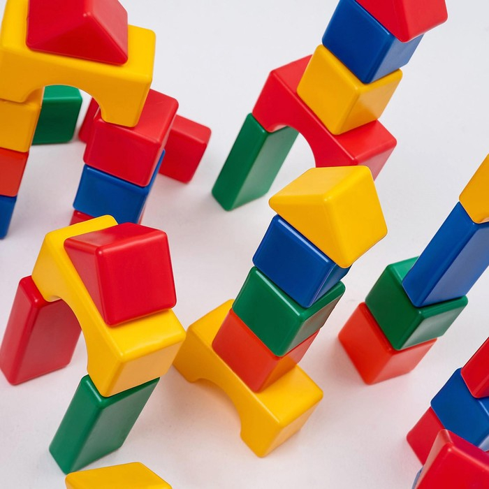 Строительный набор, 60 элементов 6 х 6 см Строительный набор, 60 элементов 6 х 6 см