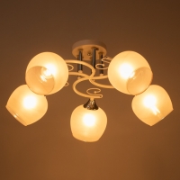 Люстра "Либи" 5х60Вт Е27 Белый 60х60х24см Люстра "Либи" 5х60Вт Е27 Белый 60х60х24см