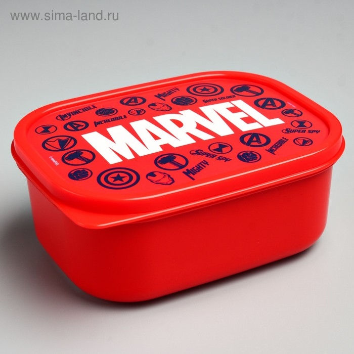 Ланч-бокс, прямоугольный, 500 мл Ланч-бокс, прямоугольный, 500 мл "Марвел", Мстители