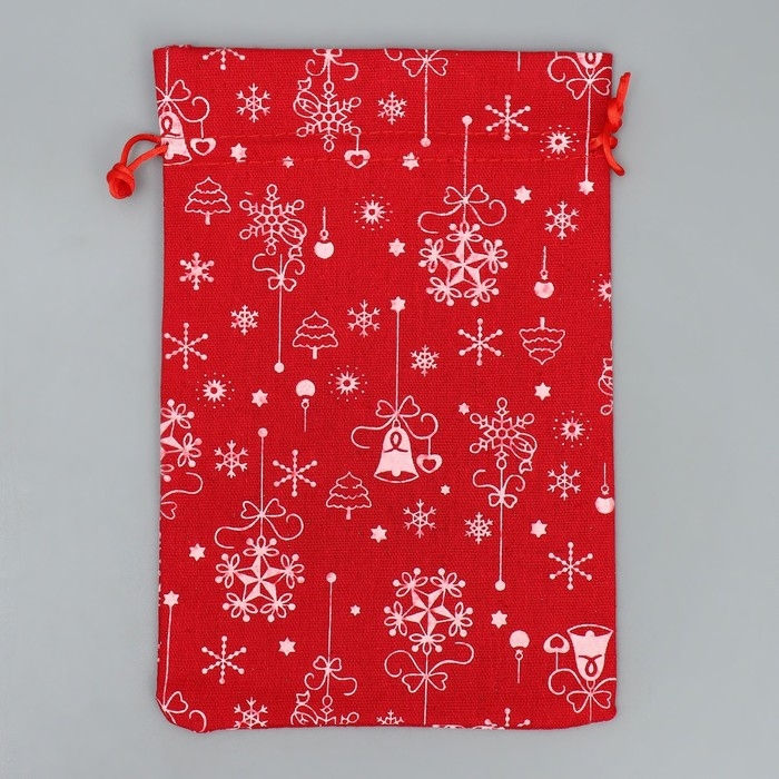 Мешочек подарочный холща «Яркий Новый Год», 16 х 24 см +/- 1.5 см, Новый год Мешочек подарочный холща «Яркий Новый Год», 16 х 24 см +/- 1.5 см, Новый год