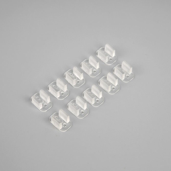 Набор монтажных клипс для неона 6 х 12 мм, 10 штук Набор монтажных клипс для неона 6 х 12 мм, 10 штук