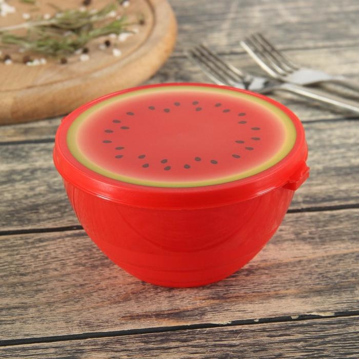 Контейнер пластиковый Доляна &laquo;Сочный фрукт&raquo;, 500 мл, цвет МИКС