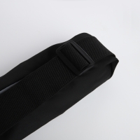 Сумка поясная на молнии, светоотражающие элементы, цвет чёрный Сумка поясная на молнии, светоотражающие элементы, цвет чёрный