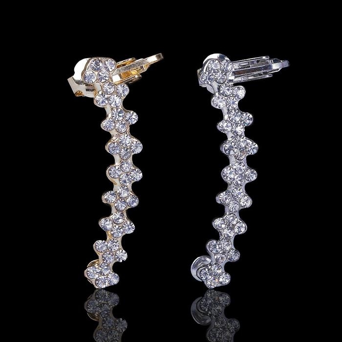 Серьга &laquo;Кафф&raquo; дорожка, цвет МИКС